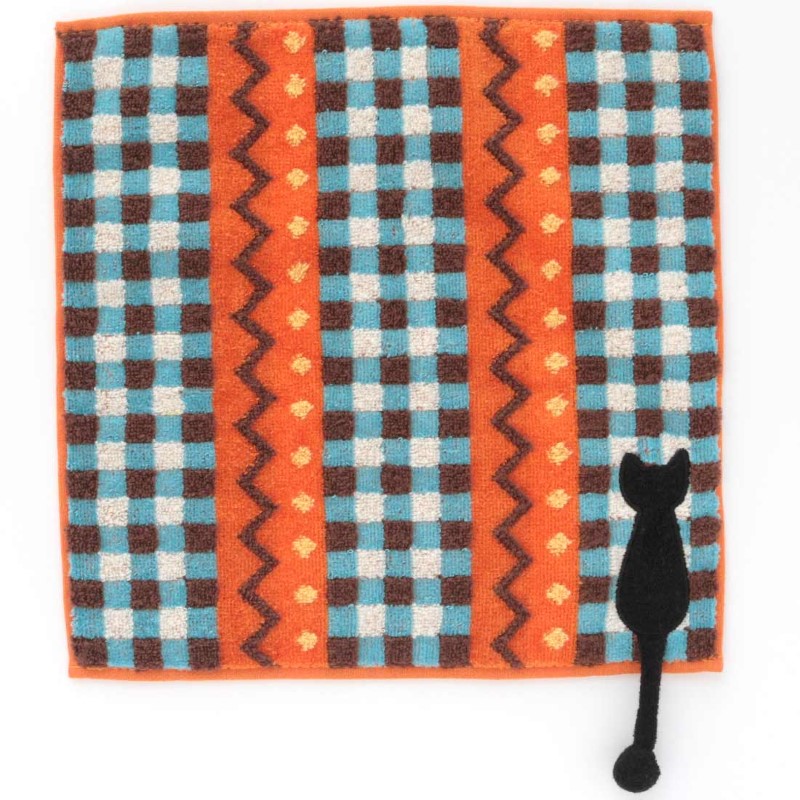 Atsuko Matano アツコ マタノ タオルハンカチ ギザギザチェック OR